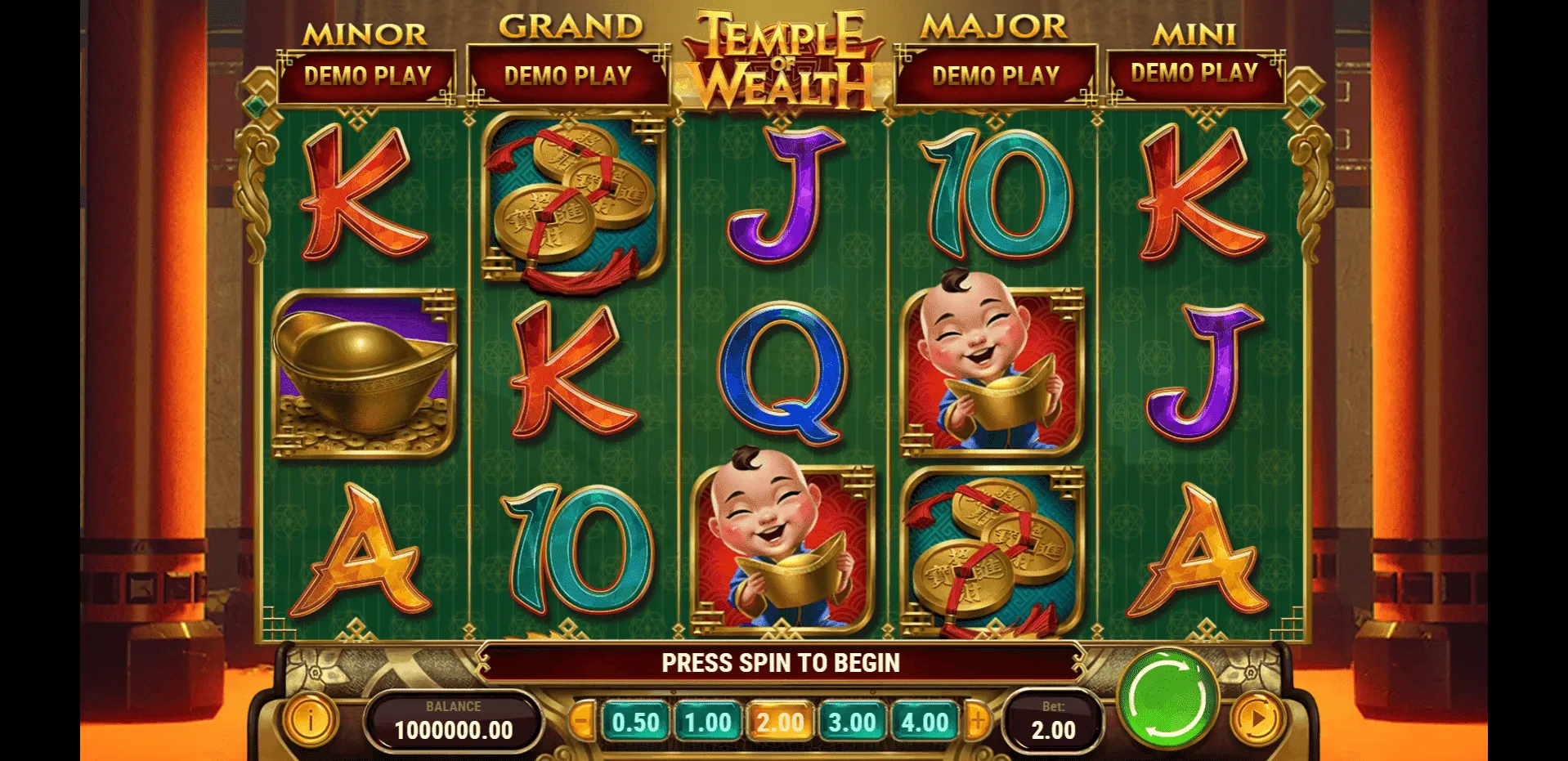 Temple of Wealth Pokies